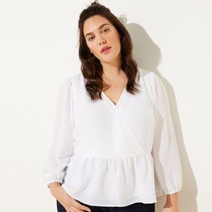 Checked Peplum Blouse